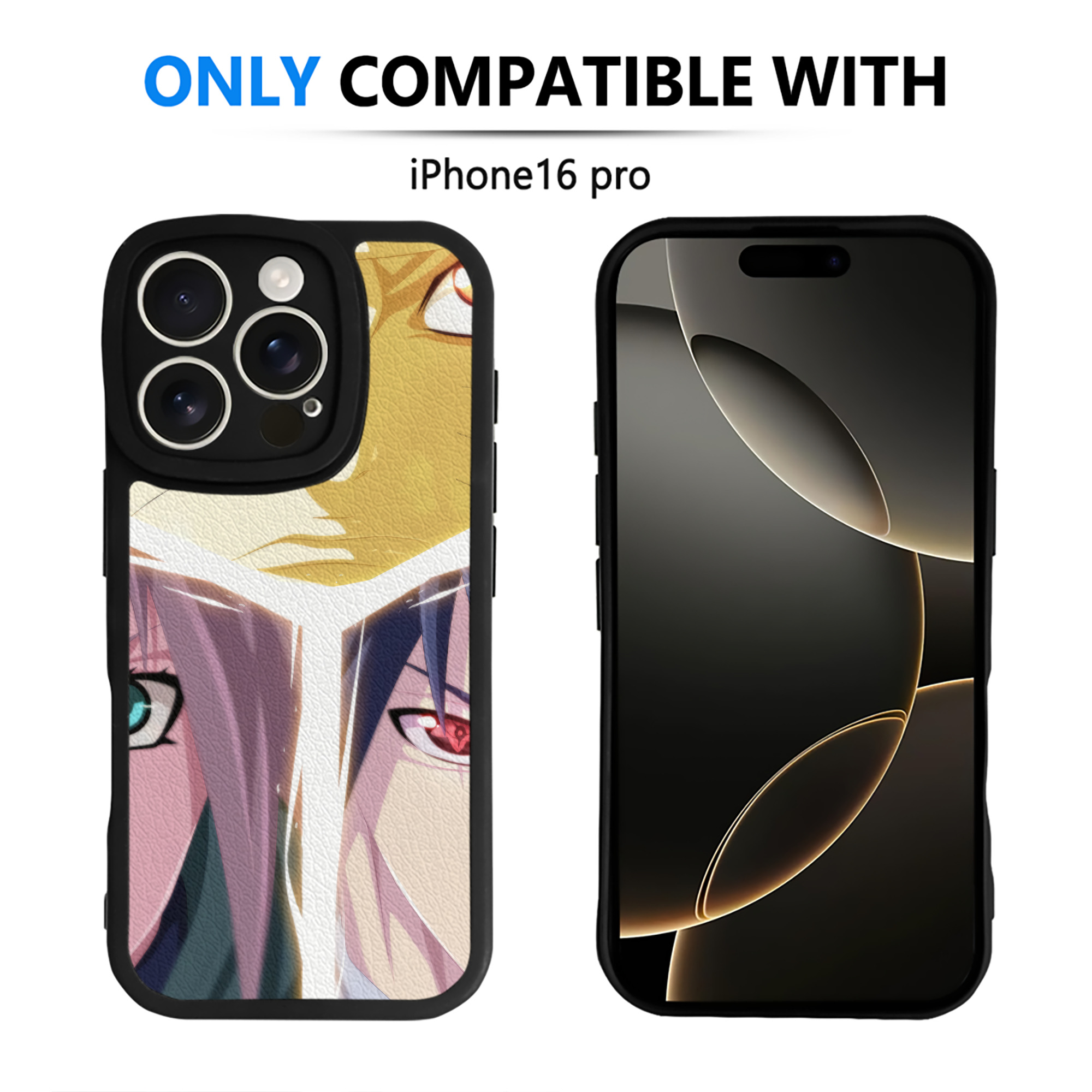 （画像用） NARUTO -ナルト- NARUTO -ナルト- 疾風伝 【iPhone 16シリーズ対応】シリコンスマホケース（レザー調） 材質：シリコン